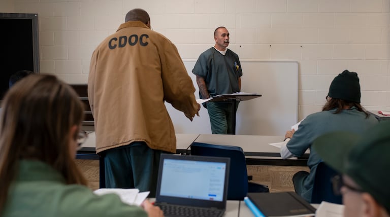 He’s been in prison in Colorado for 29 years. For the past 6 months, he’s been teaching college.